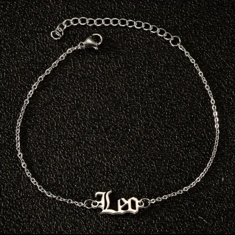 Silver Leo Zodiac Bracelet/Anklet